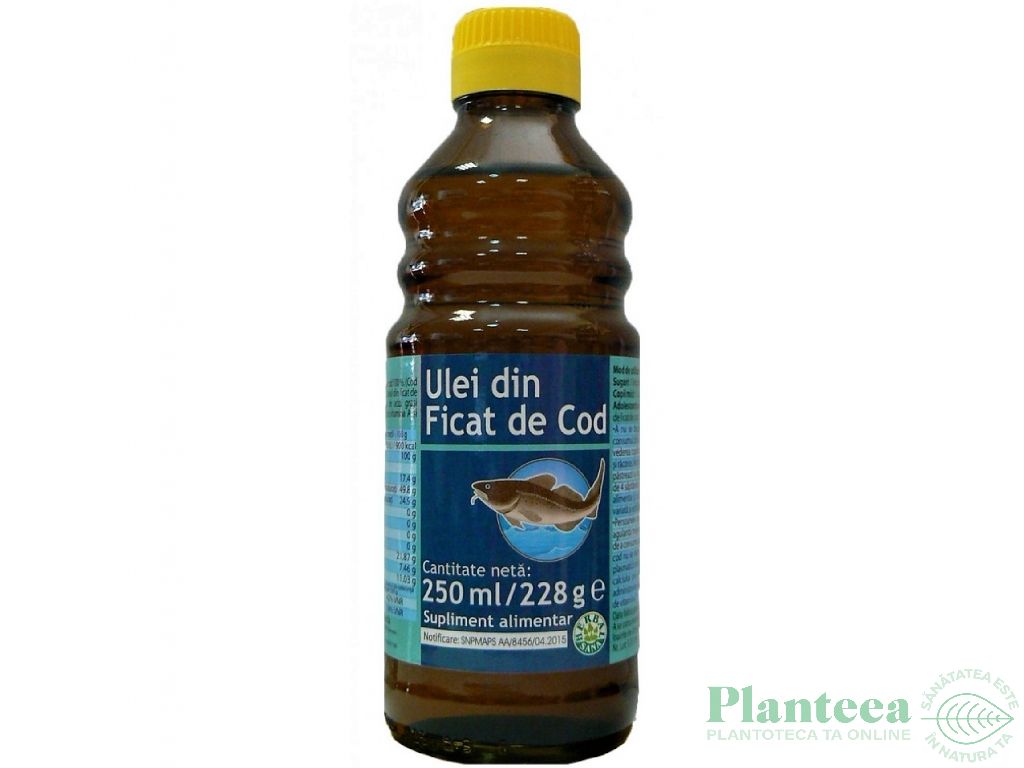 Ulei ficat cod 250ml - HERBAL SANA