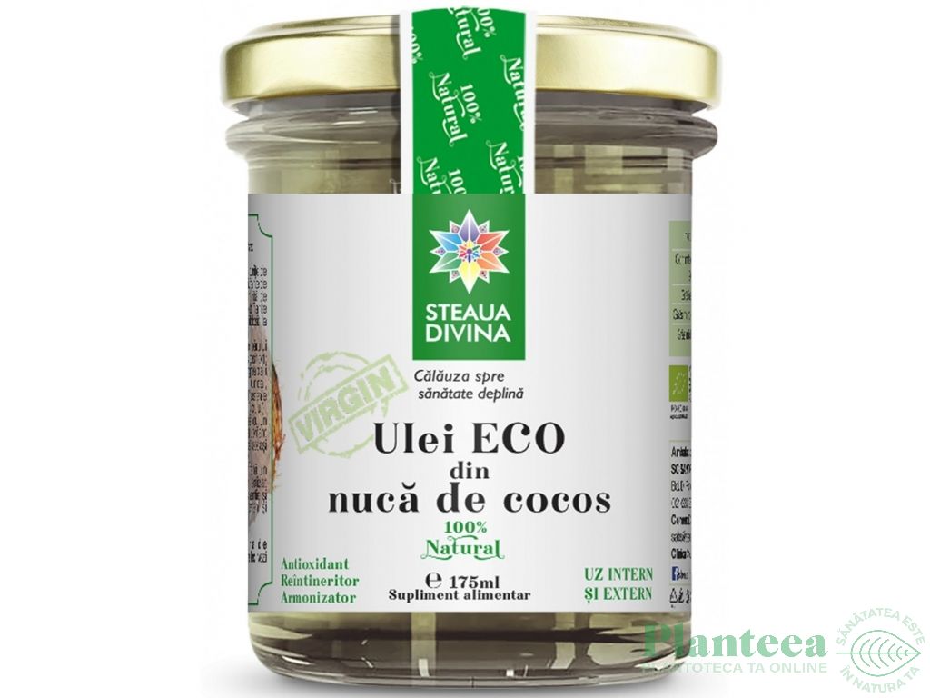 Ulei cocos eco 175ml - SANTO RAPHAEL