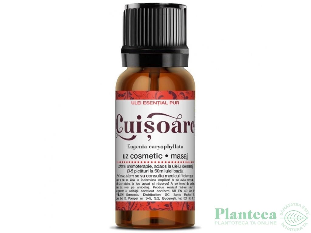 Ulei esential cuisoare muguri uz extern 10ml - SANTO RAPHAEL