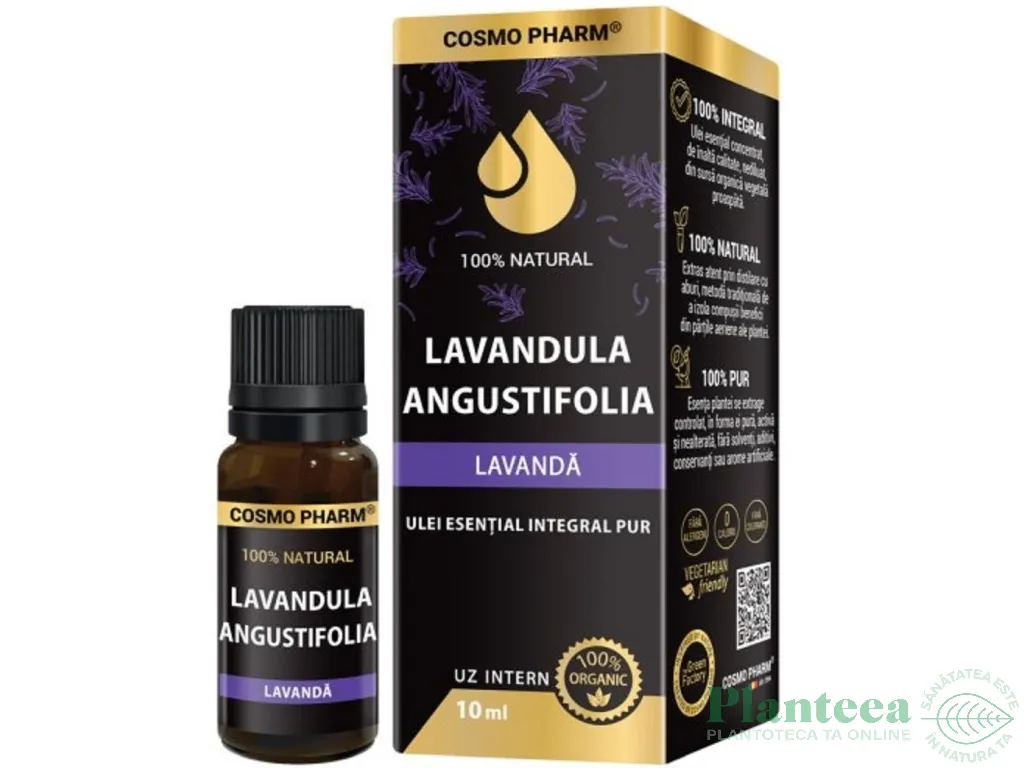 Ulei esential integral 100% natural lavanda 10ml - COSMO PHARM