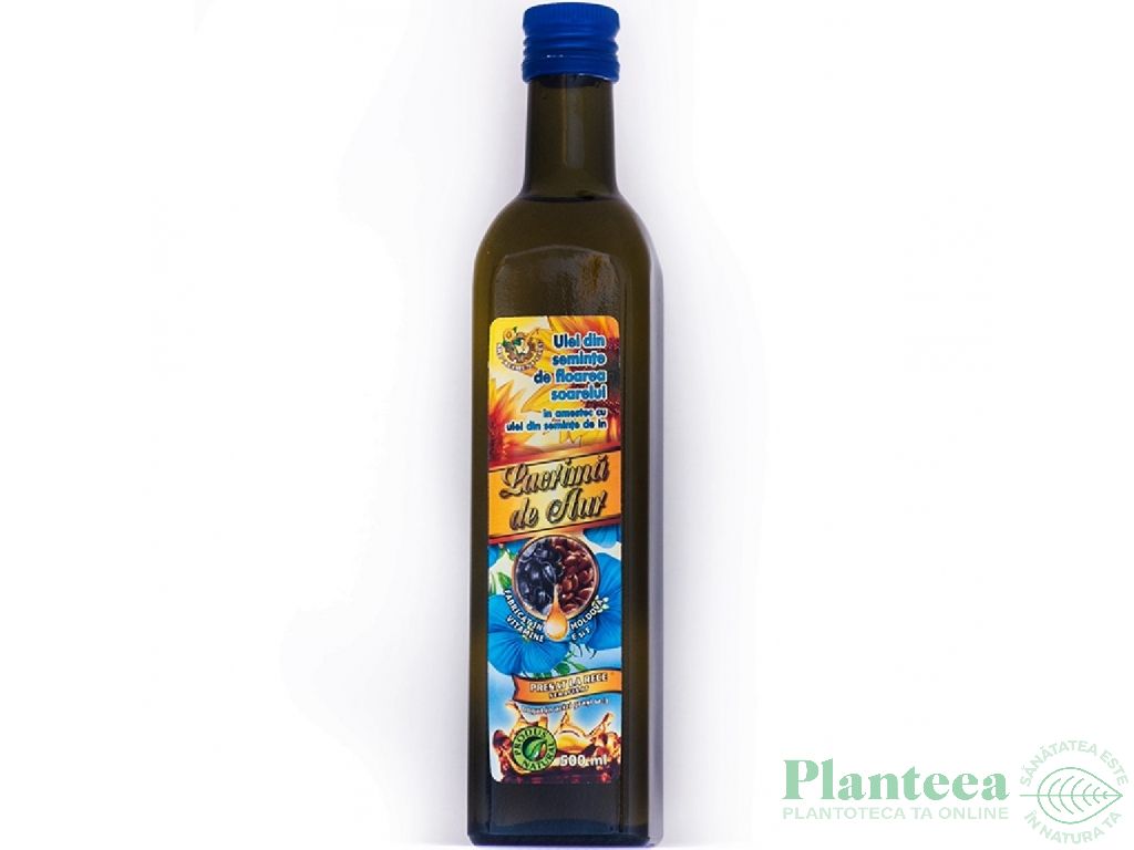 Ulei fl soarelui seminte in nerafinat 500ml - SUPERFOODS