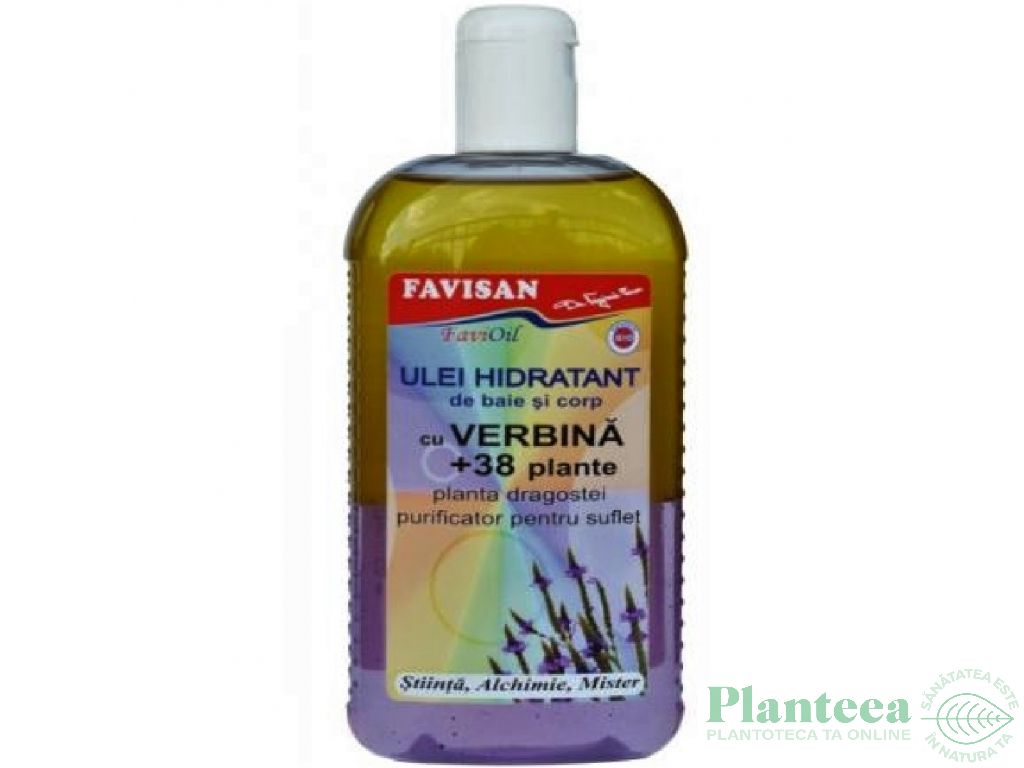 Ulei baie corp hidratant cu verbina 38plante 300ml - FAVISAN