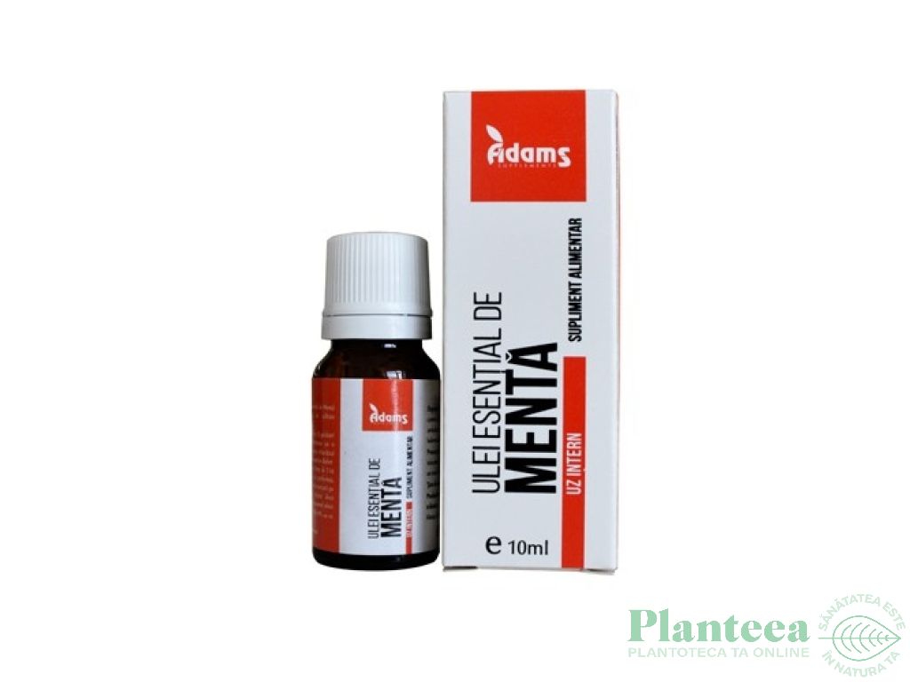 Ulei esential menta piperata uz intern 10ml - ADAMS