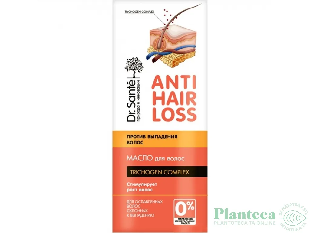 Ulei par anticadere stimulare crestere Trichogen Complex 100ml - DR SANTE