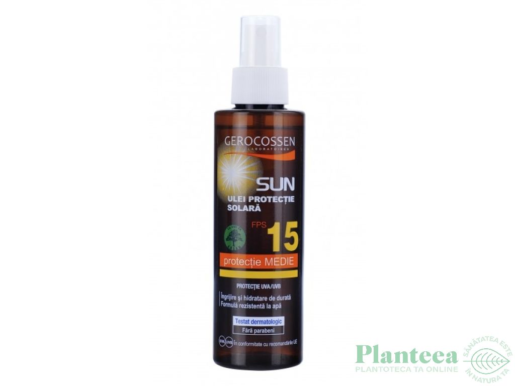 Ulei protectie solara spf15 Sun 150ml - GEROCOSSEN