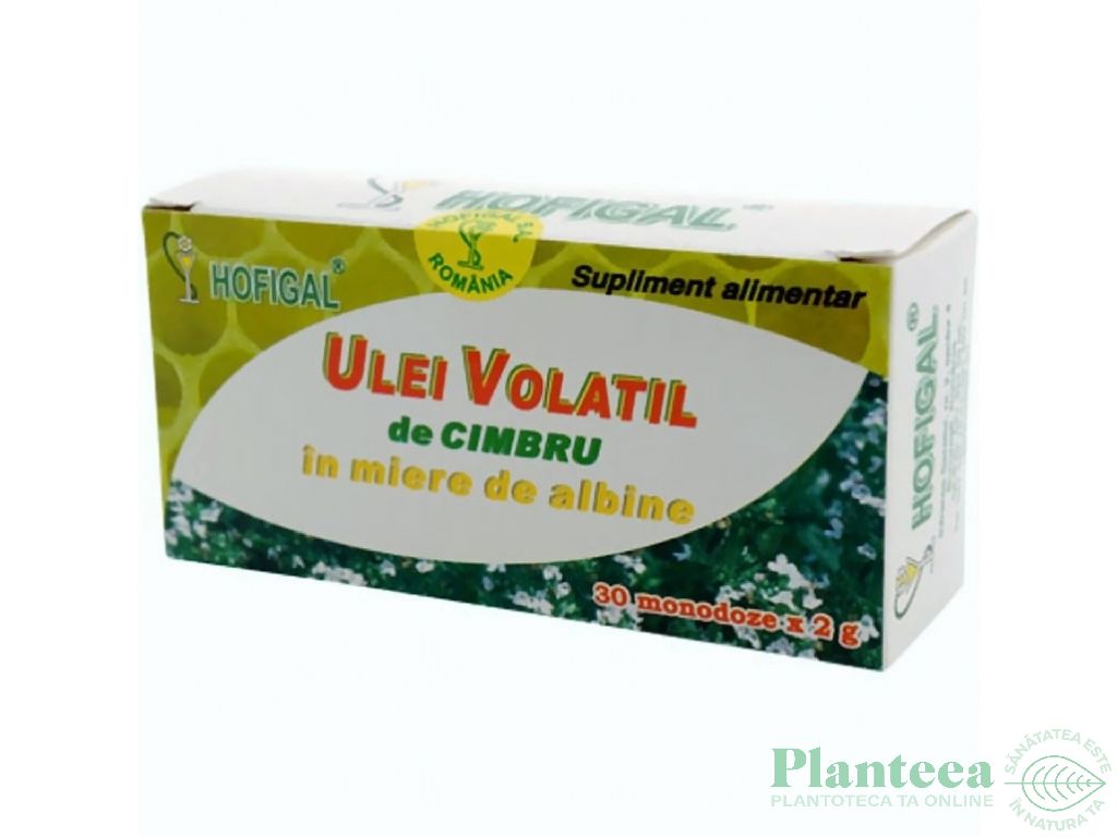 Ulei volatil cimbru in miere 30x2ml - HOFIGAL