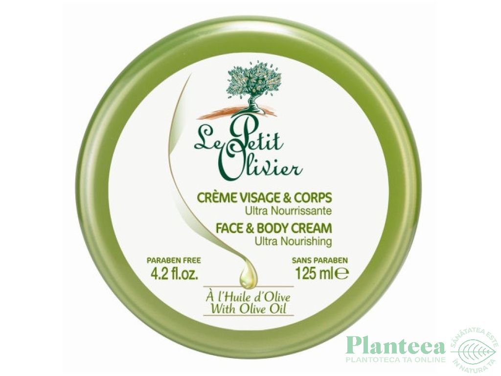 Crema fata corp ulei masline 125ml - LE PETIT OLIVIER