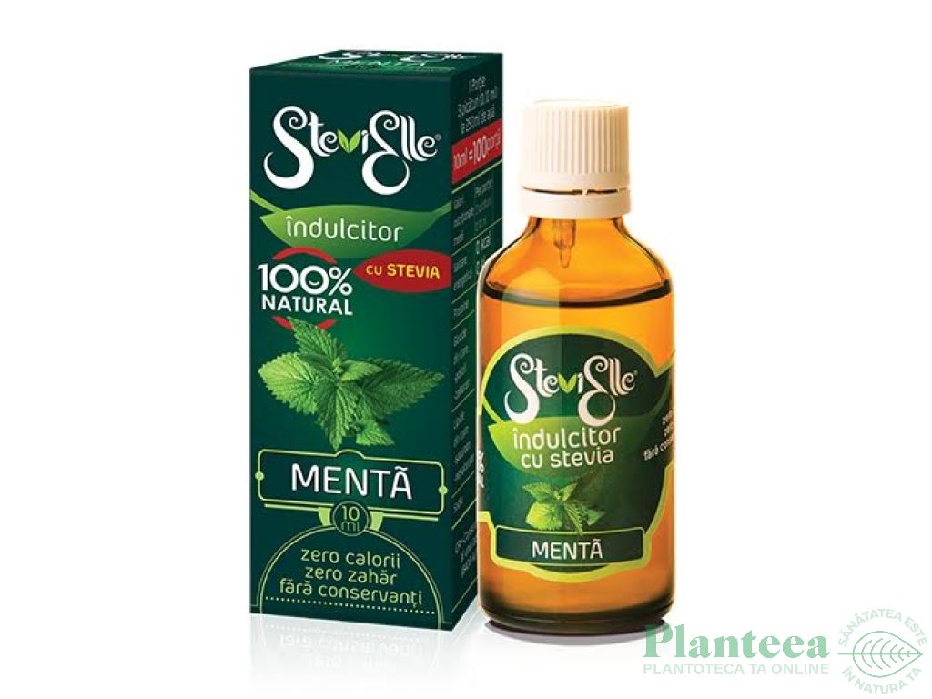 Stevie indulcitor lichid menta 10ml - STEVIELLE