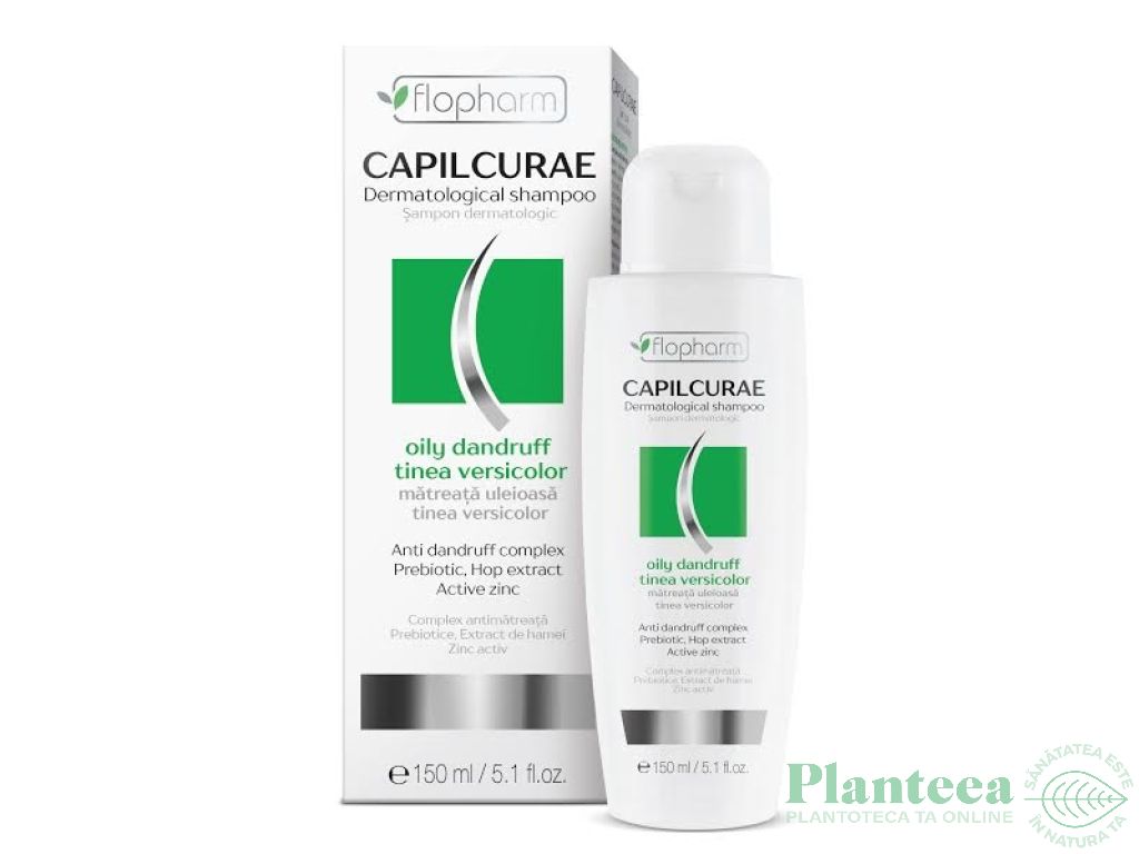 Sampon dermatologic antimatreata uleioasa Capilcurae 150ml - FLOPHARM