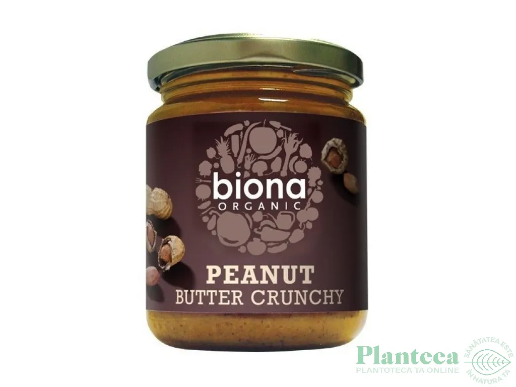 Unt arahide crocant natur 250g - BIONA