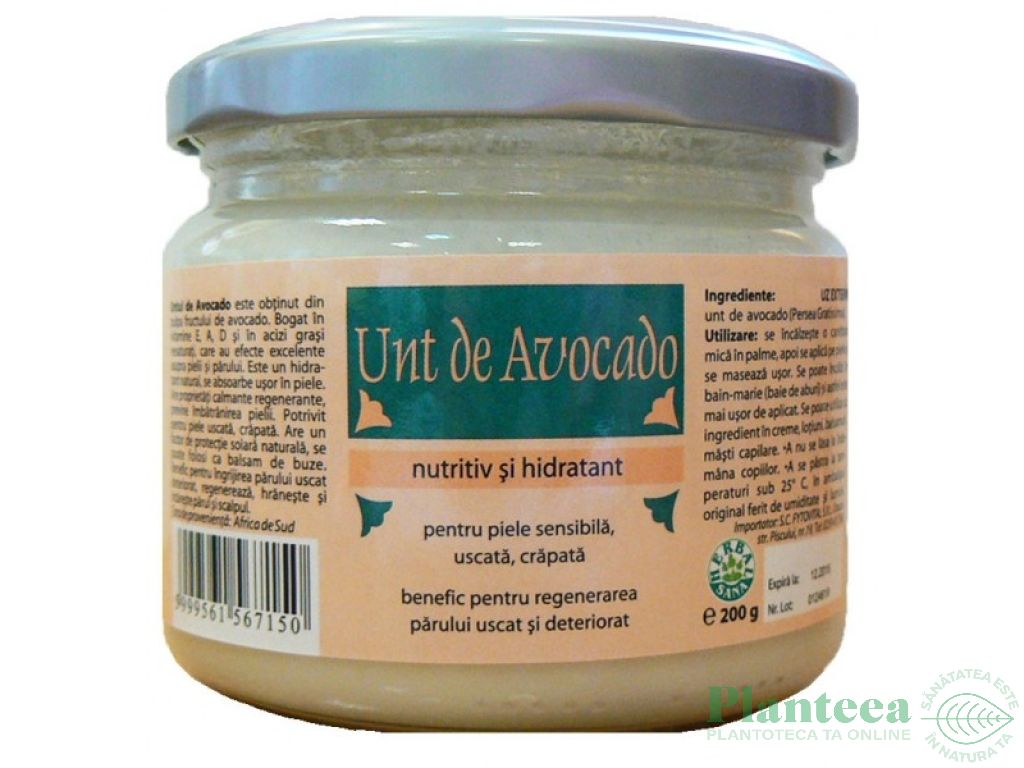 Unt avocado cosmetic 200g - HERBAL SANA