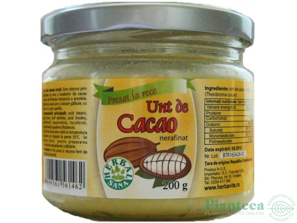 Cacao crud slăbire