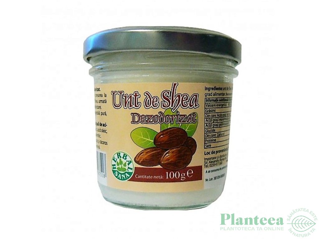 Unt shea dezodorizat 100g - HERBAL SANA