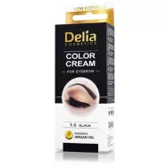 Crema coloranta gene sprancene 1.0 negru 15ml - DELIA