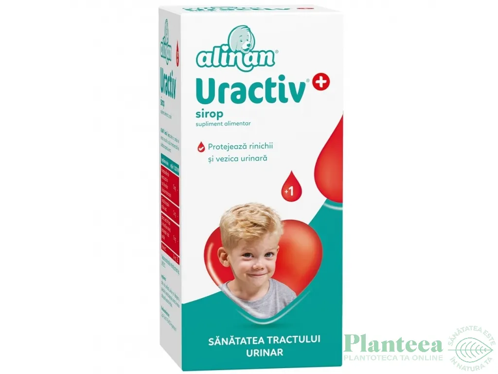 Sirop Uractiv+ copii +1an Alinan 150ml - FITERMAN