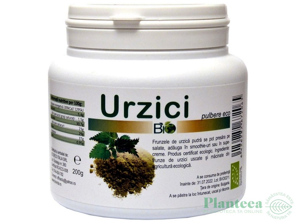 Pulbere urzici frunze eco 200g - DECO ITALIA