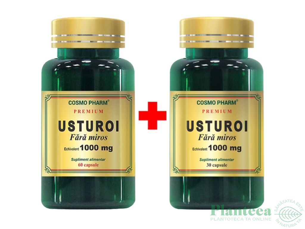 Pachet Usturoi 1000mg fara miros 60+30cps - COSMO PHARM