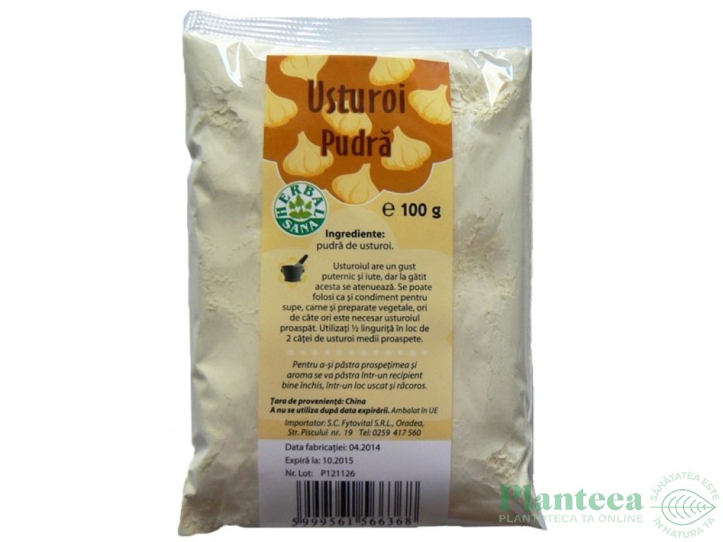 Condiment usturoi macinat 100g - HERBAL SANA