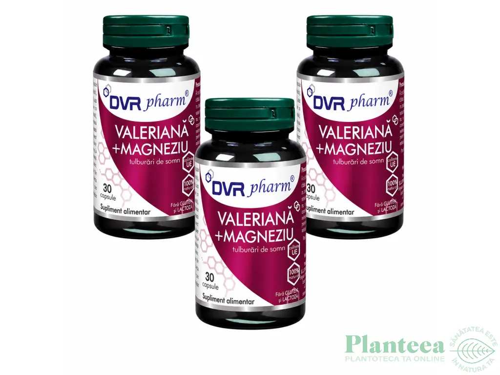 Set Valeriana magneziu 3x30cps - DVR PHARM
