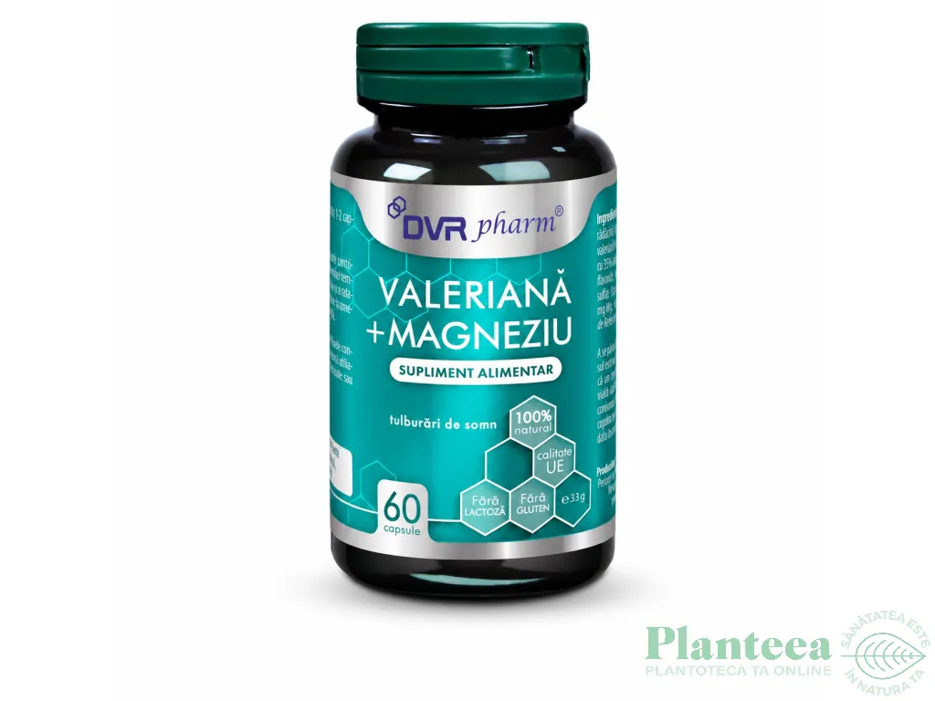 Valeriana magneziu 1x60cps - DVR PHARM