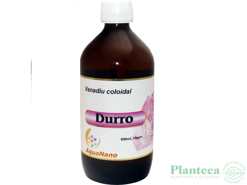 Vanadiu coloidal 10ppm Durro 480ml - AQUA NANO