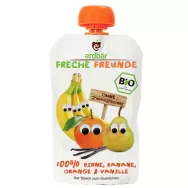 Piure pere banane portocale vanilie bio 100g - ERDBAR