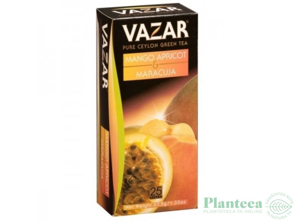 Ceai verde ceylon maracuja mango caise 25dz - VAZAR