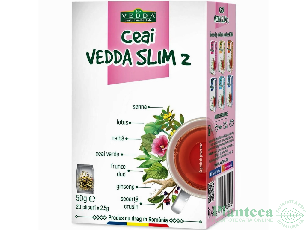 Ceai slabit vedda slim2 50g - VEDDA