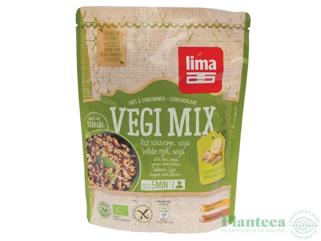 Vegi Mix orez salbatic soia ghimbir bio 250g - LIMA