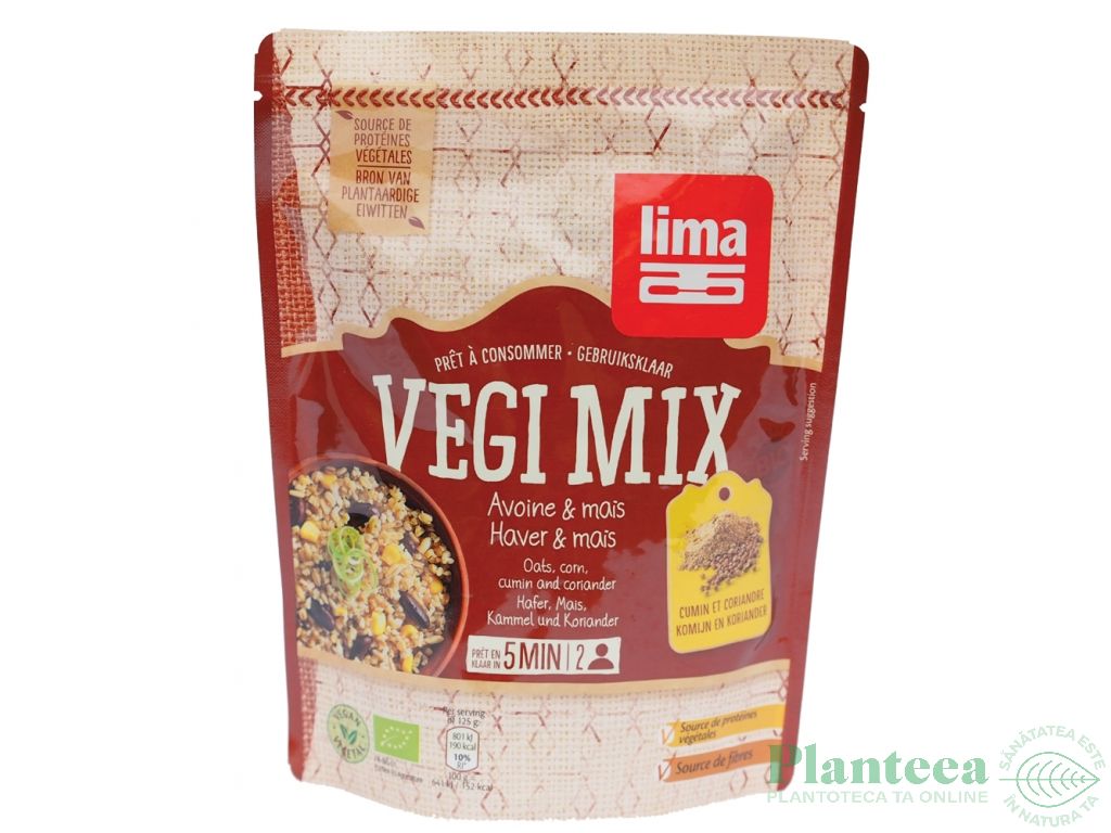 Vegi Mix ovaz porumb coriandru bio 250g - LIMA