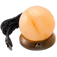 Veioza sare himalaya multicolor glob Feng Shui usb 0,5kg - MONTE SALT CRYSTAL