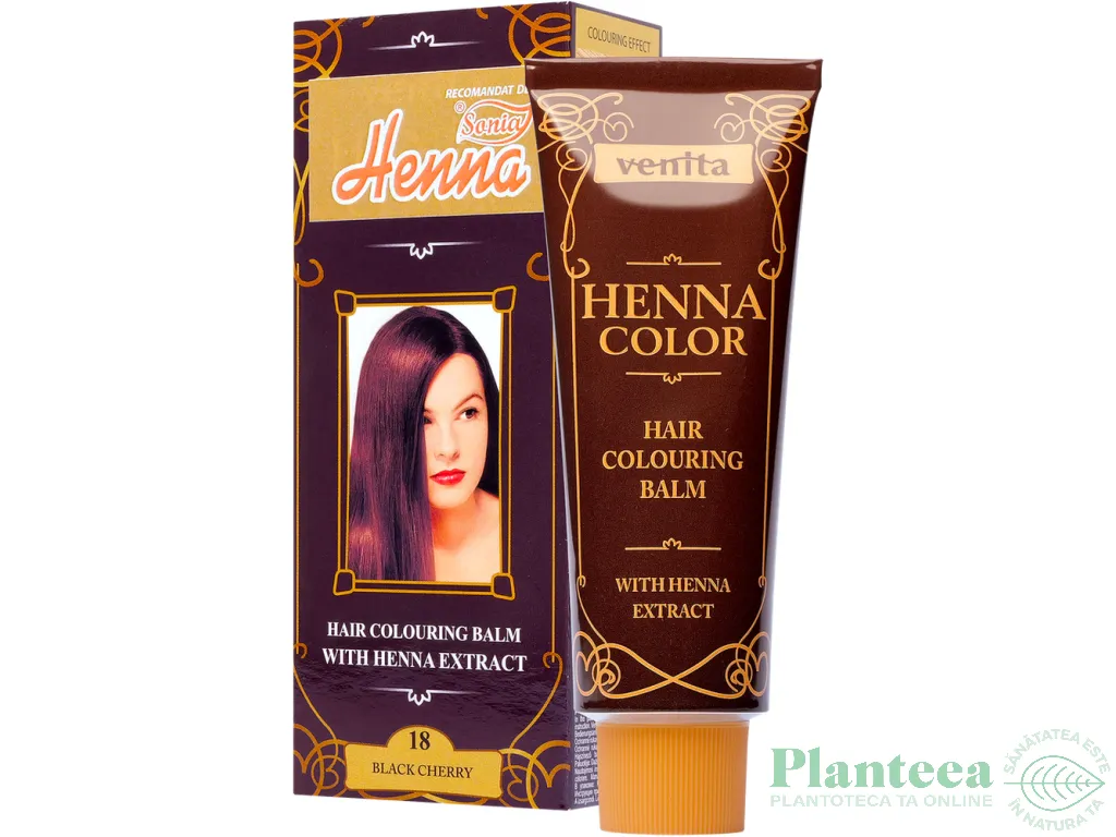 Balsam colorant henna nr18 cireasa neagra 75ml - VENITA