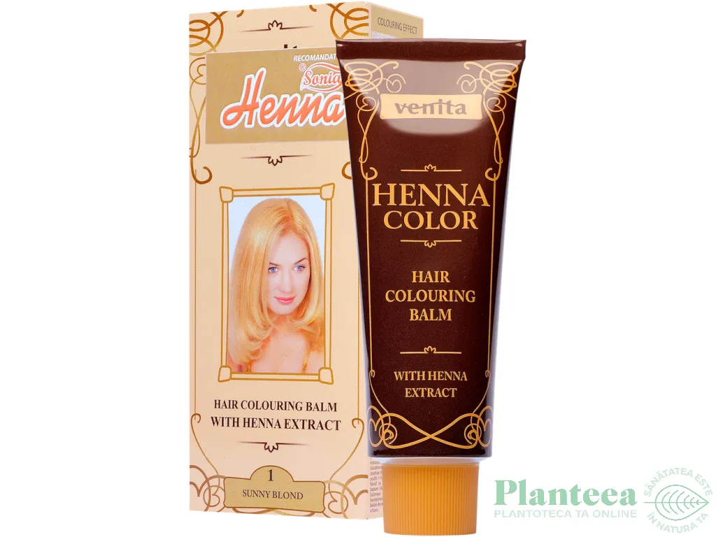 Balsam colorant henna nr1 blond auriu 75ml - VENITA