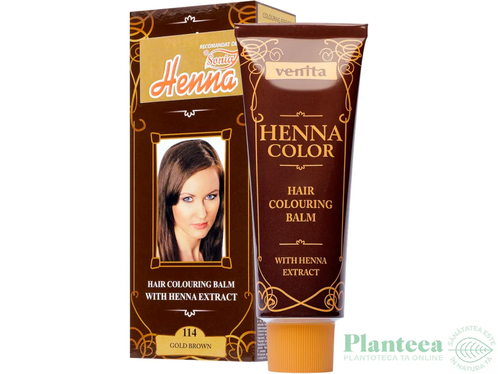Balsam colorant henna nr114 saten auriu 75ml - VENITA