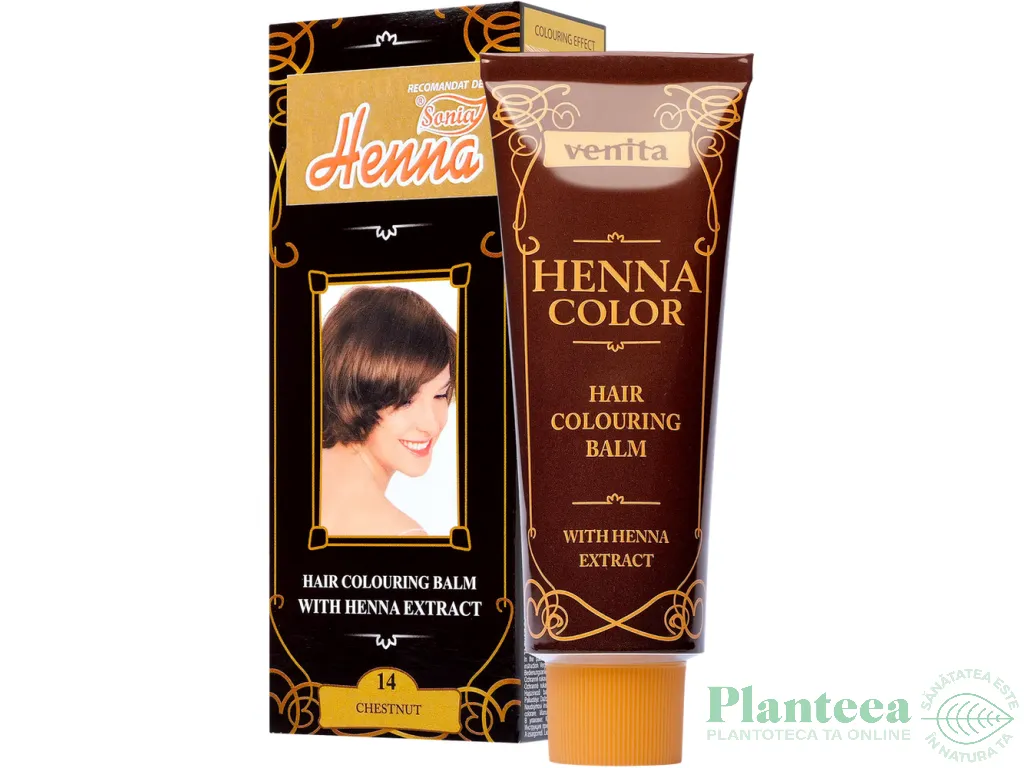 Balsam colorant henna nr14 castaniu 75ml - VENITA