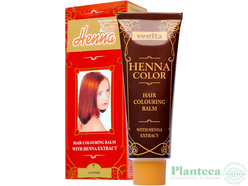 Balsam colorant henna nr7 rosu cupru 75ml - VENITA