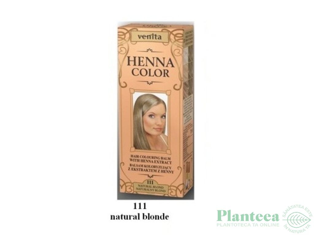 Balsam colorant henna nr111 blond natural 75ml - VENITA