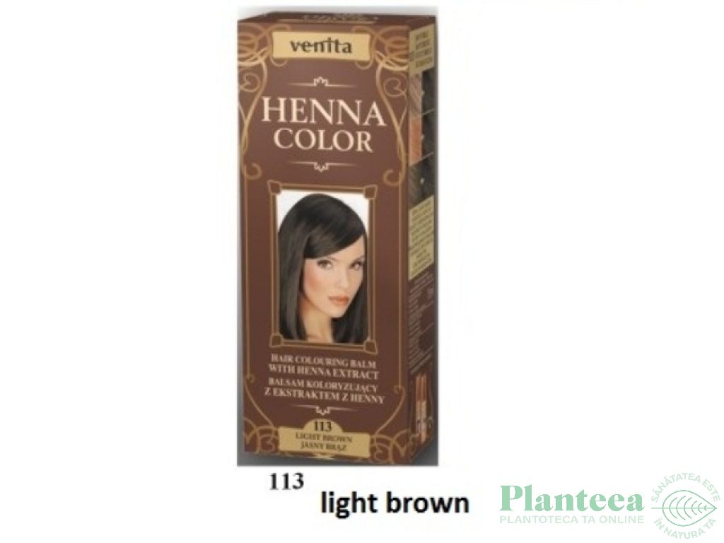 Balsam colorant henna nr113 saten deschis 75ml - VENITA