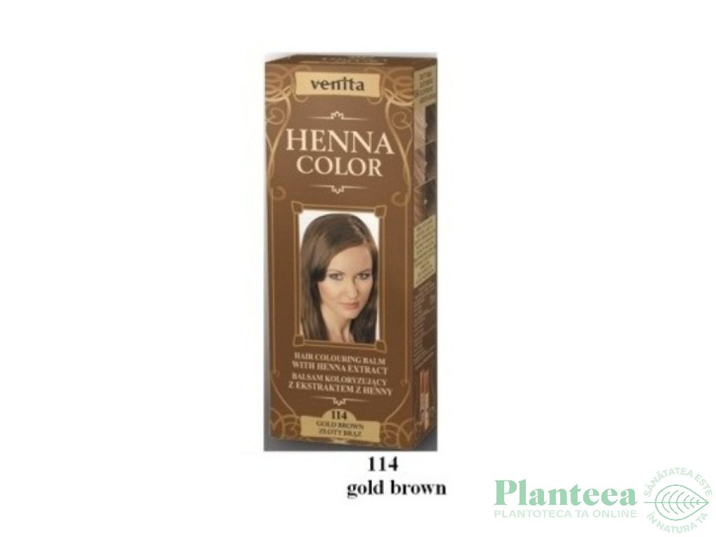 Balsam colorant henna nr114 saten auriu 75ml - VENITA