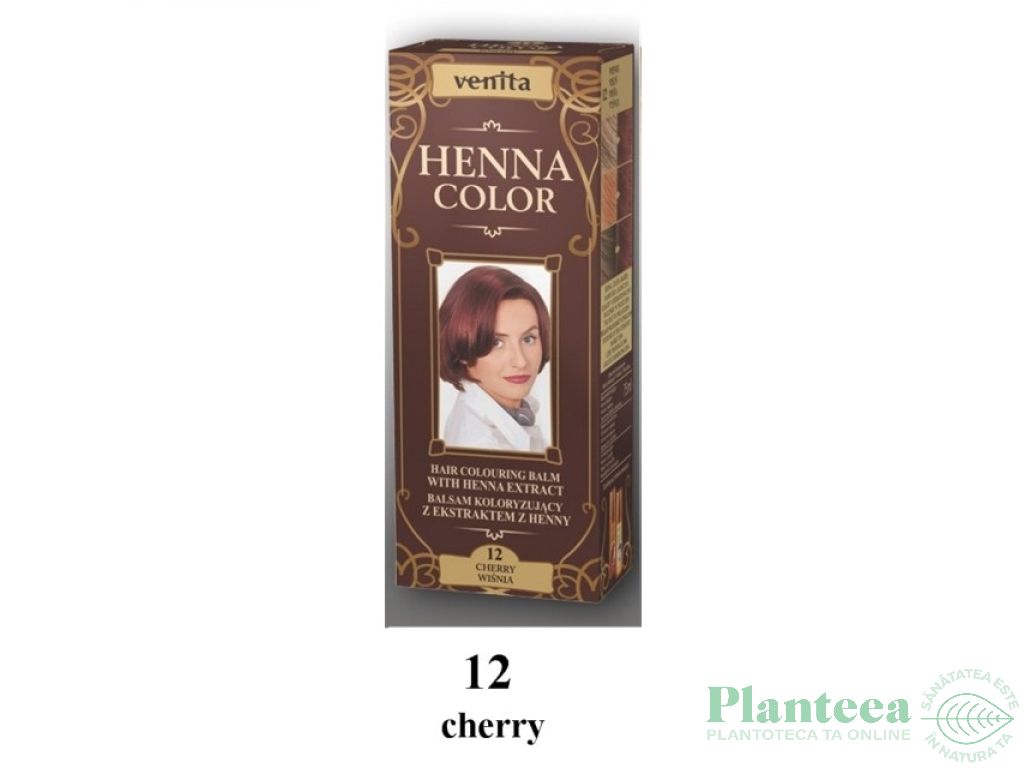 Balsam colorant henna nr12 cireasa 75ml - VENITA