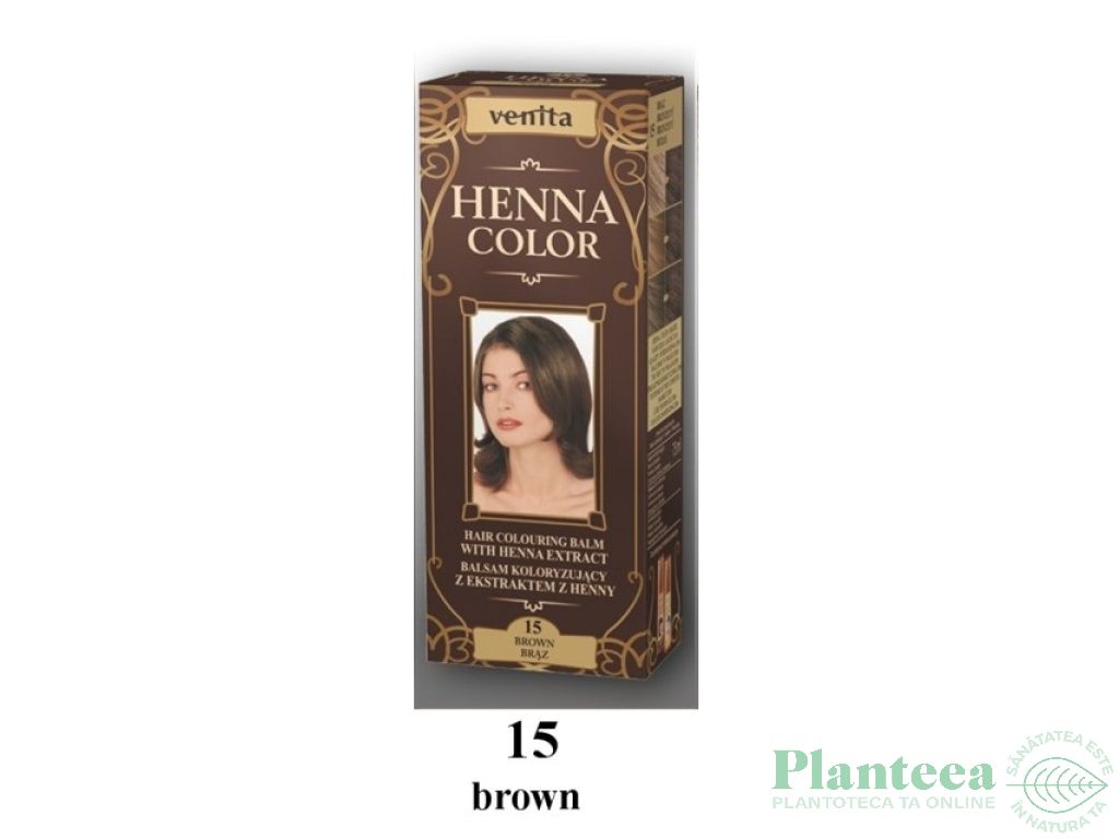 Balsam colorant henna nr15 saten inchis 75ml - VENITA