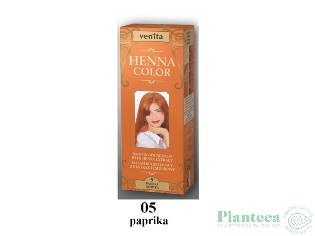 Balsam colorant henna nr5 paprika 75ml - VENITA