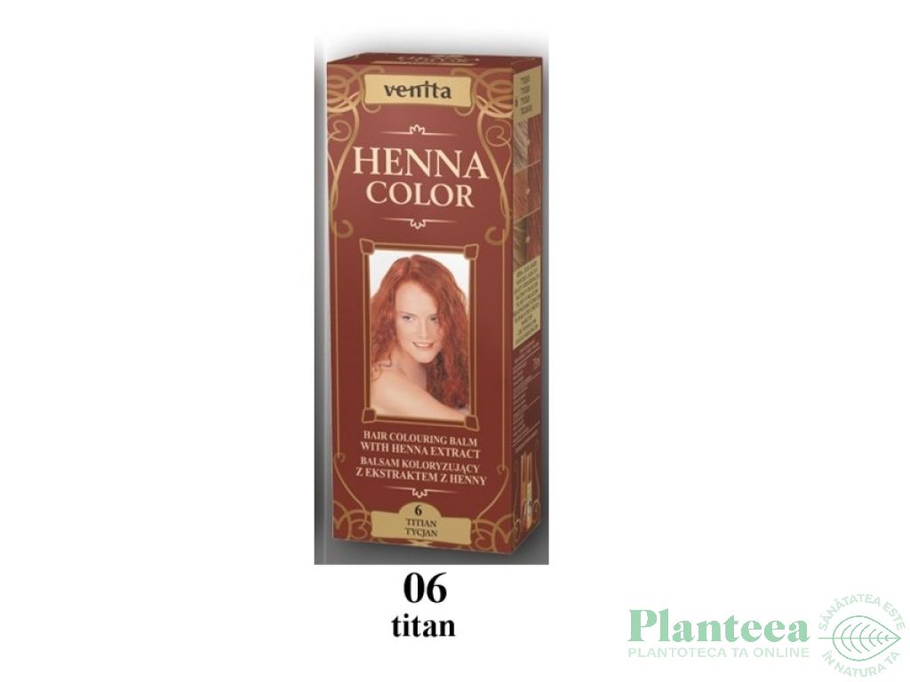 Balsam colorant henna nr6 rosu titan 75ml - VENITA