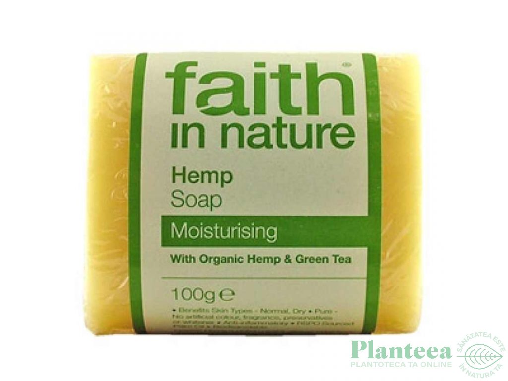 Sapun canepa ceai verde 100g - FAITH IN NATURE