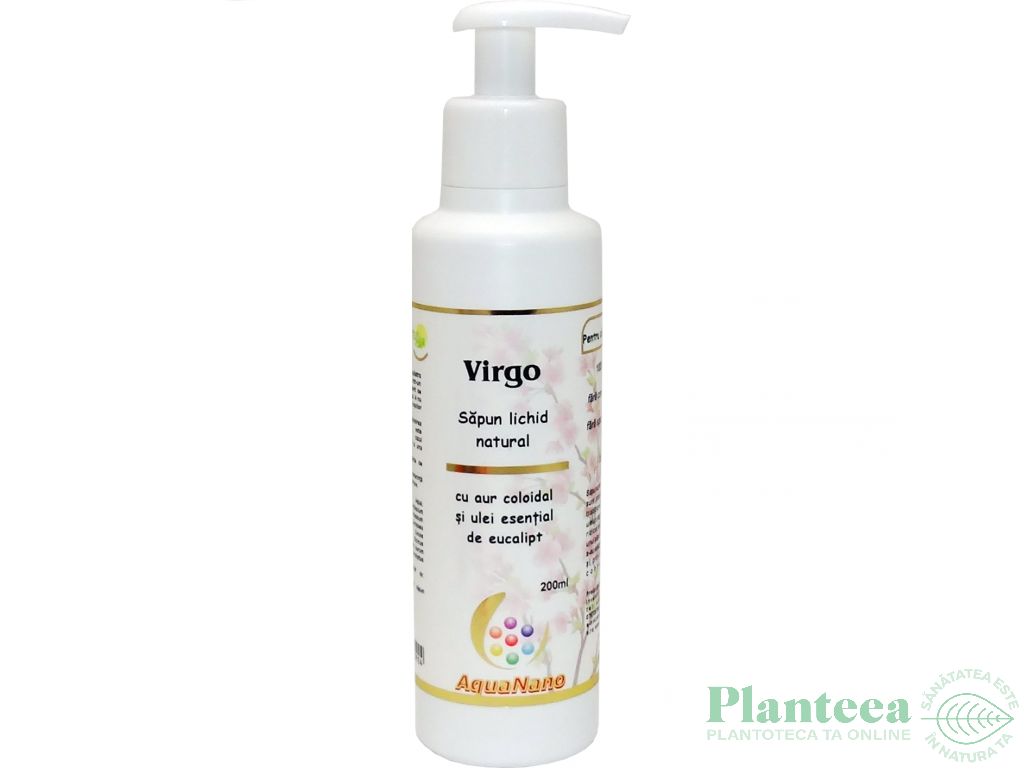 Sapun lichid aur coloidal ulei esential eucalipt Virgo 200ml - AQUA NANO