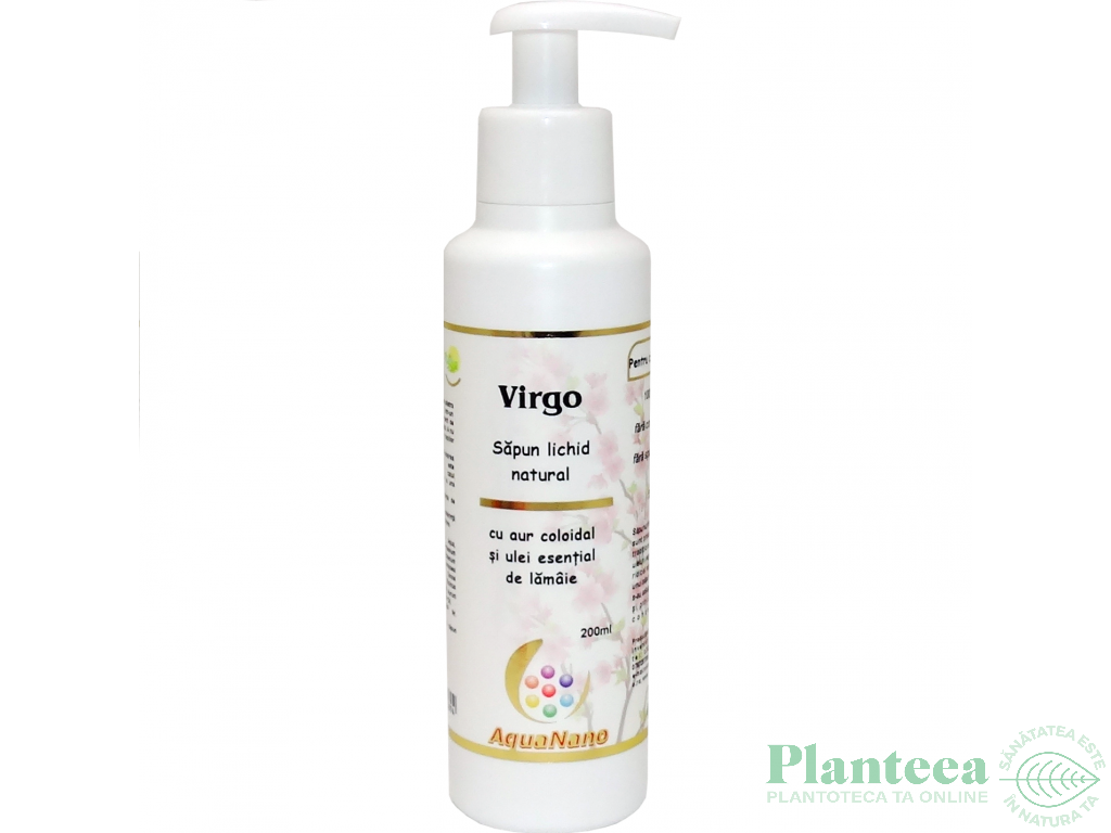 Sapun lichid aur coloidal ulei esential lamaie Virgo 200ml - AQUA NANO