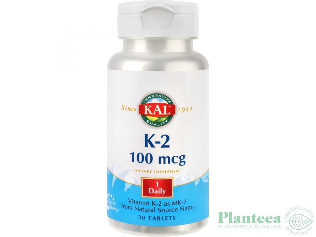 Vitamin K2 100mcg 30cp - KAL