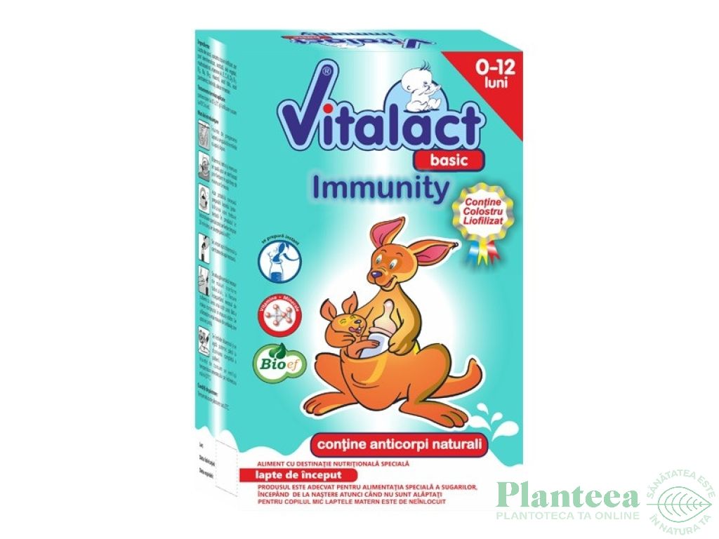 Lapte formula +0luni Vitalact basic immunity 400g - BIOEF