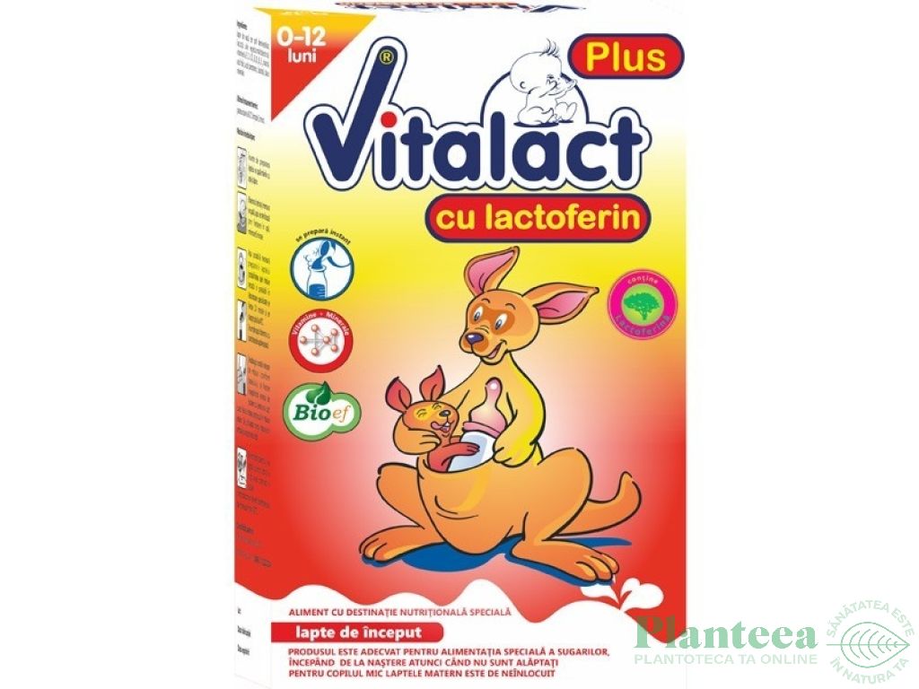 Lapte formula +0luni Vitalact lactoferin 400g - BIOEF