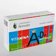 Vitamina A D2 naturala 30cps - REMEDIA